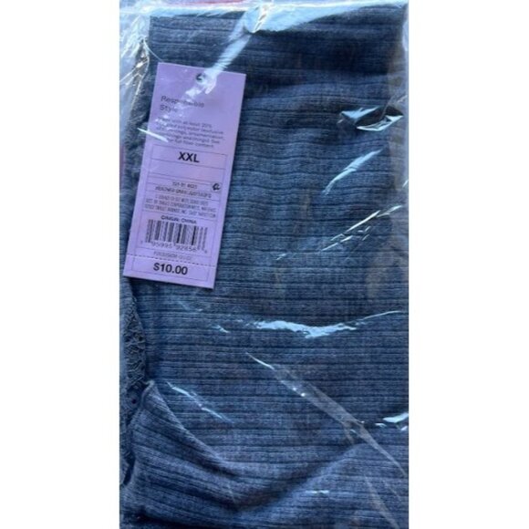 Wild Fable Women's Lace Trim Tiny Tank Top Heather Gray XXL - Picture 2 of 4